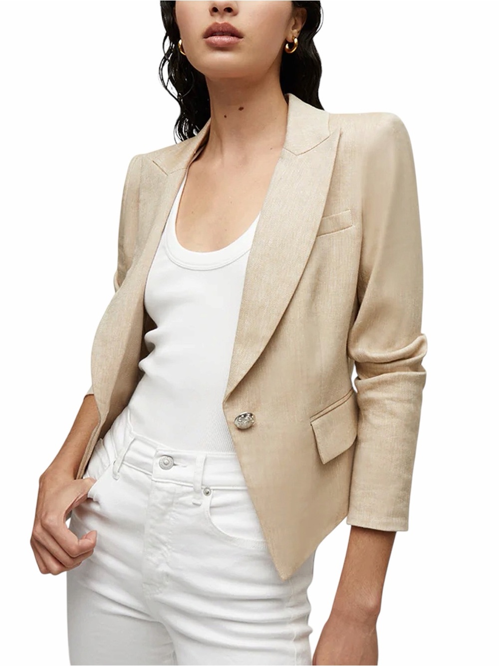 Veronica Beard Hosanna Linen Blend Dickey Jacket